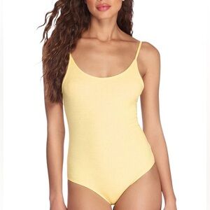 Windsor Light Yellow Ribbed Body Suit